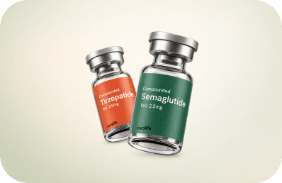 Compounded tirzepatide and semaglutide vials